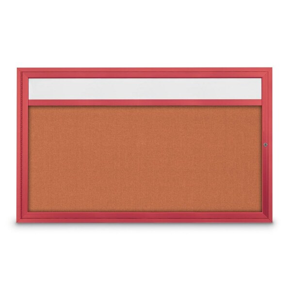 Hinge-less Radius Corkboard, 30"x36", Black Alum Frame/Surf